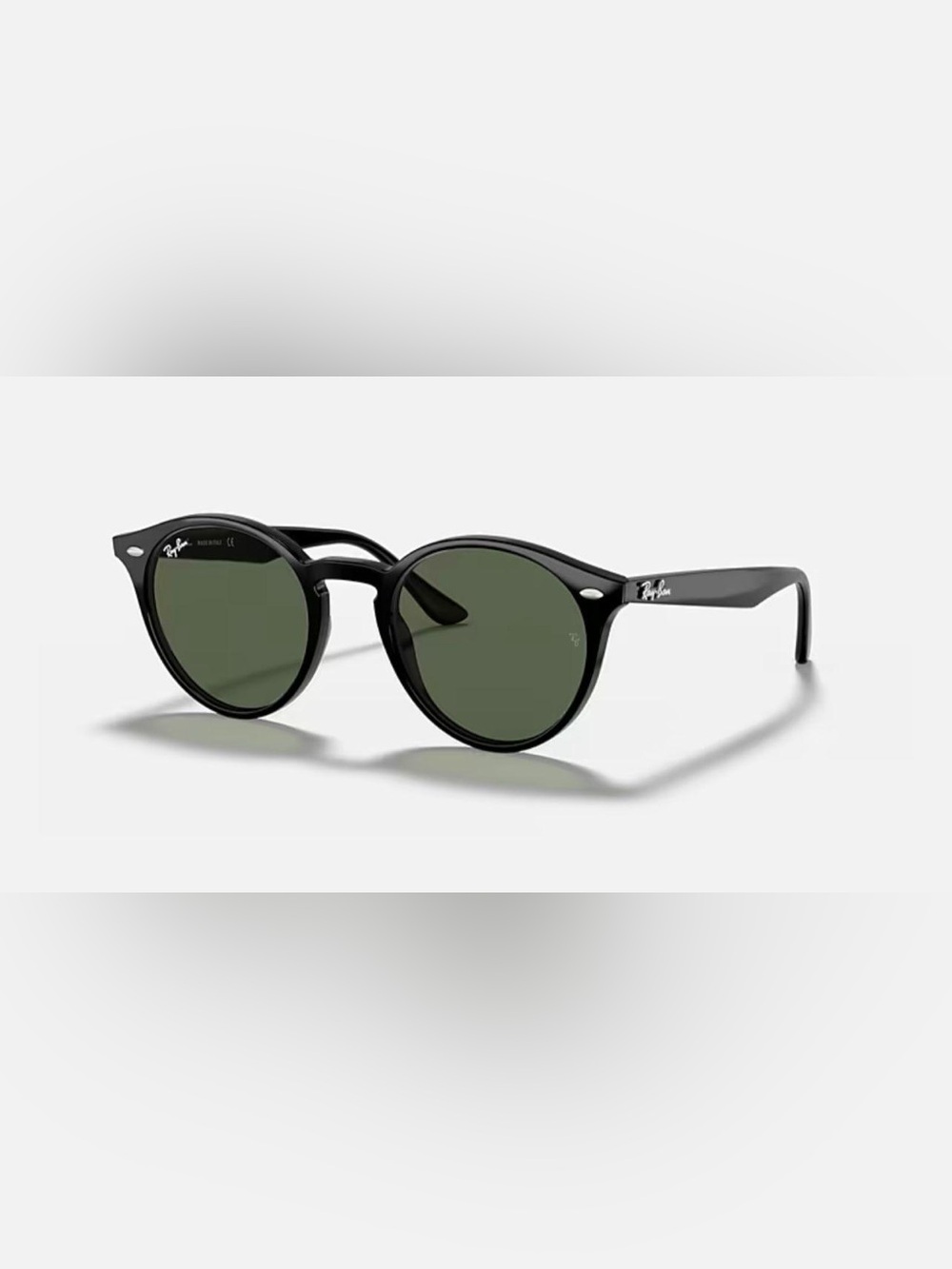 Ray-Ban Black Frame Sunglasses with Green Lenses - RB2180